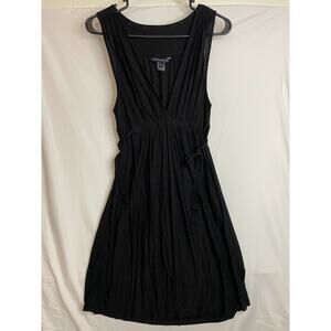 French Connection Sleeveless Side Tie Semi Sheer Dress 6 Lagenlook Y2K Formal